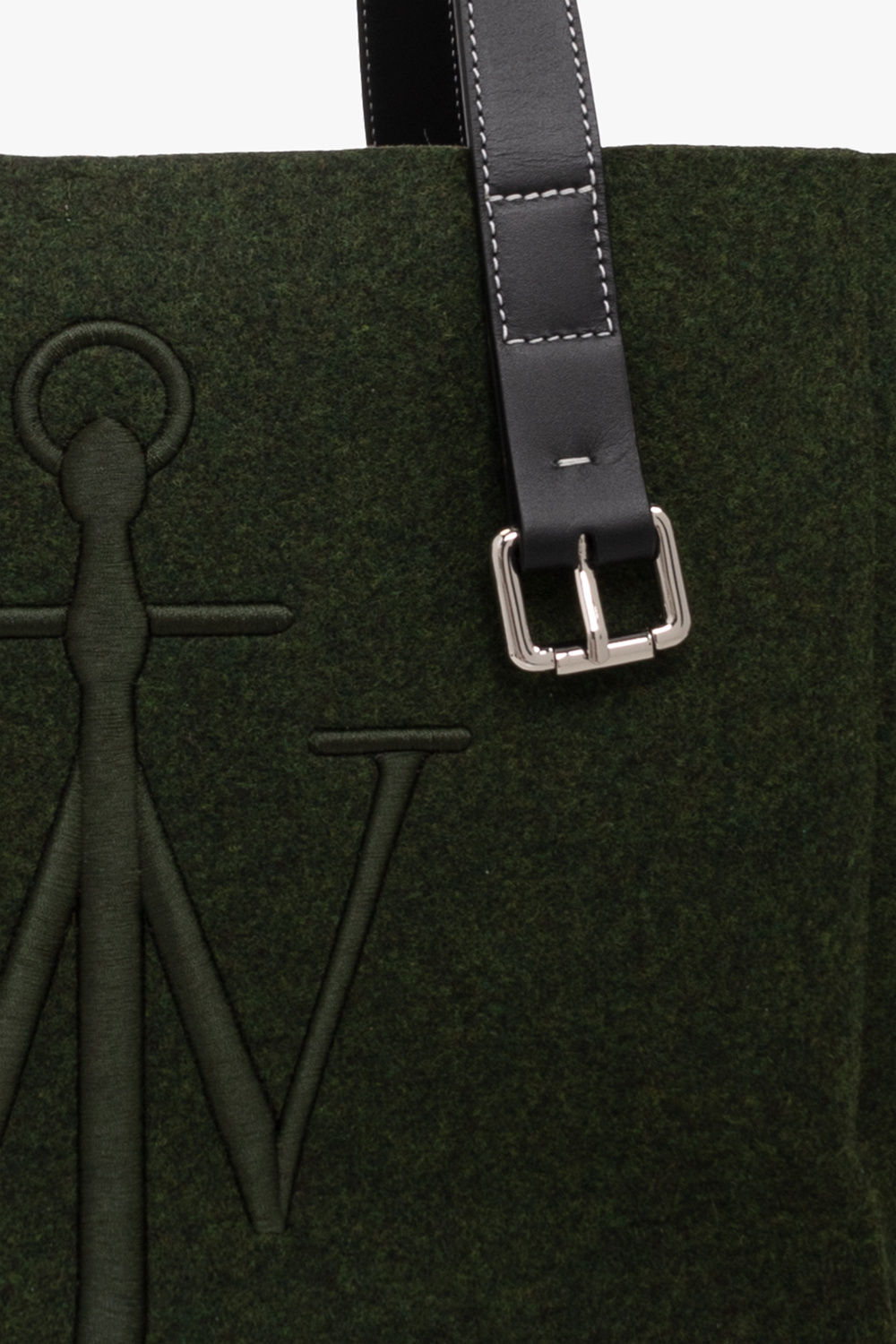 トートバッグ Belt Shopper Bag - J.W. Anderson - Wool - Green JW Anderson Green Belt Tote JW Anderson